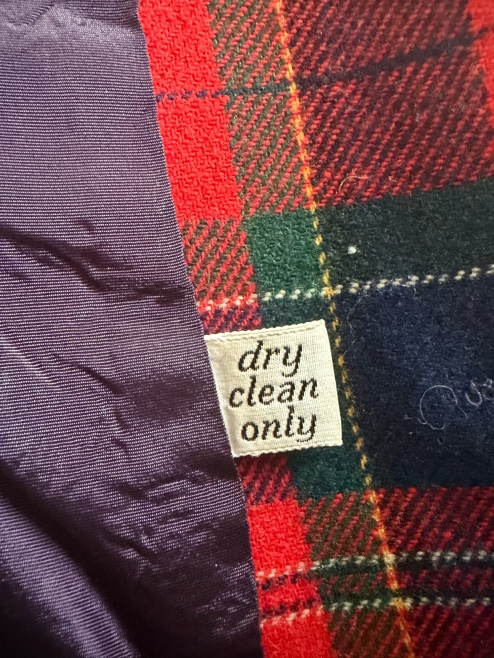 Pendleton Red & Navy Plaid Wool Sport Coat - Picture 3 of 9